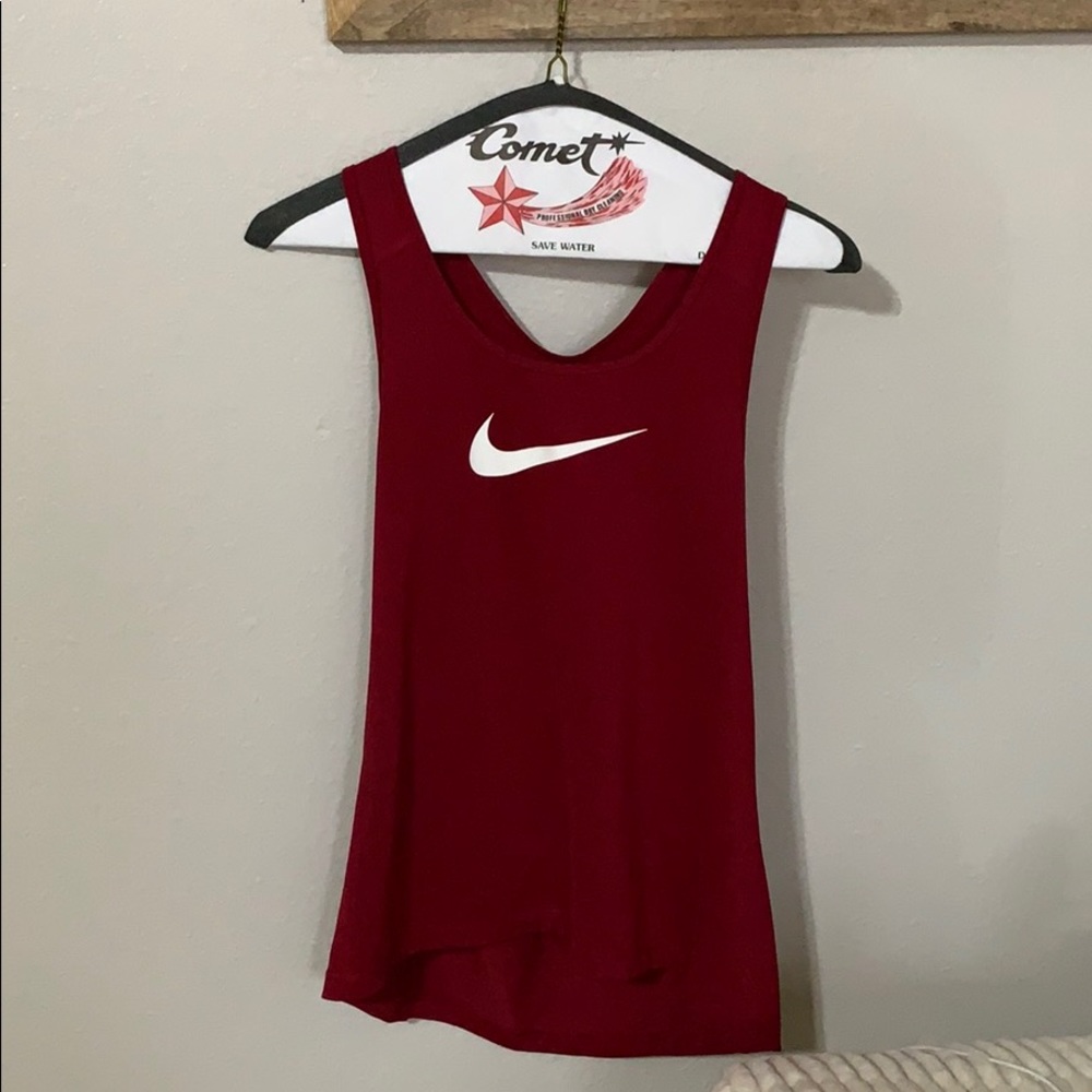 Maroon Nike Racerback tank